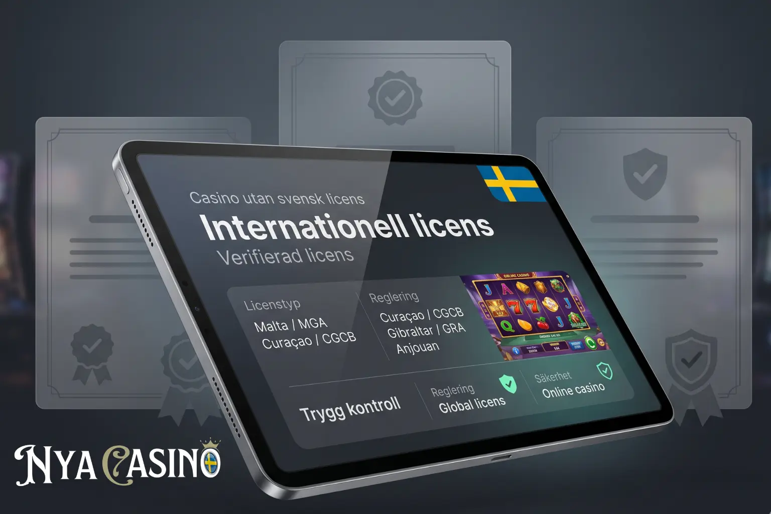 Nya casino utan licens i Sverige med internationell licens